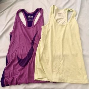 Buy any 4 items for $5 each Nike dri fit tanks - lot of two